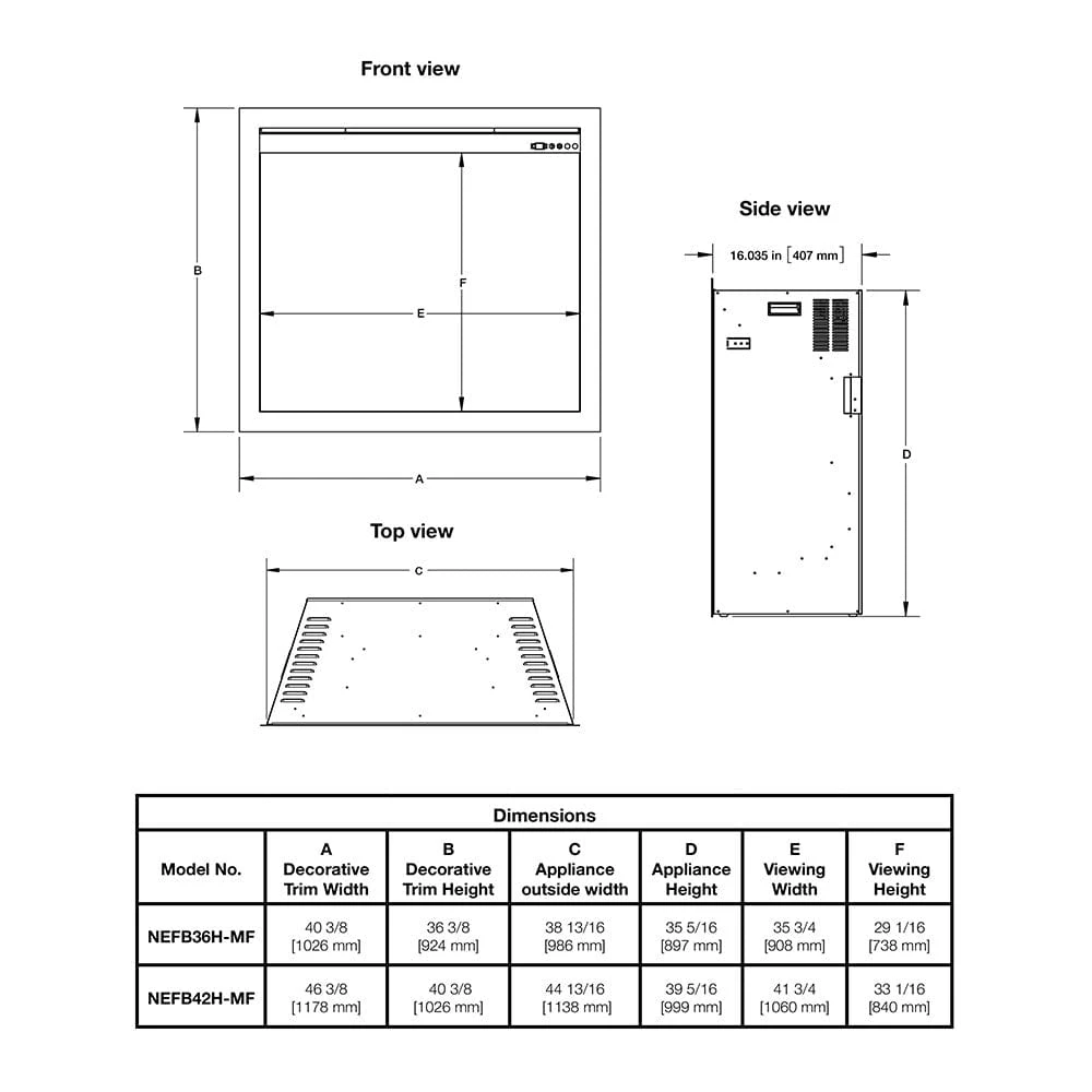 Napoleon Elevation 42-in Built-In Electric Fireplace 6 Napoleon Elevation 42-in Built-In Electric Fireplace - Image 6
