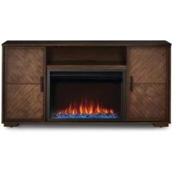Napoleon Hayworth Electric Fireplace TV Stand In Rustic Long Board -electric fireplace Store Napoleon Hayworth NEFP30 3620RLB Crystals O Flames B Embers Silo 3b10055e 479e 4365 8fdc 266c448e6b2a
