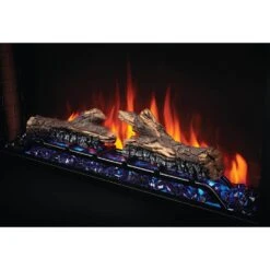 Napoleon 30-in Cineview Built-In Electric Fireplace -electric fireplace Store Napoleon NEFB30H Black Blue Crystal Media Logset Orange Flame Angle 7683f2f1 7146 44a0 b862 92694dd6d26b