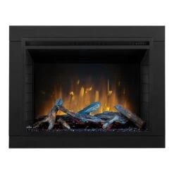 Napoleon Element 36-in Built-In Electric Fireplace & Trim Kit -electric fireplace Store Napoleon NEFB42H BS Log Set Detail 4pc Trim
