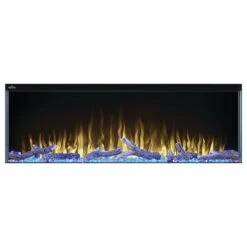 Napoleon 50-in TriVista Primus Electric Fireplace -electric fireplace Store Napoleon NEFB50H 3SV Black Blue Crystal Media Logset Yellow Flame Front c9bfdc81 6fd1 4403 b946 f7182c5559f2