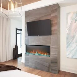 Napoleon 50-in TriVista Primus Electric Fireplace -electric fireplace Store Napoleon NEFB50H 3SV Black Tahitian Blue Crystal Media Logset Orange Flame Lifestyle c038e804 e9cf 4de8 8f73 113d25637a70