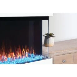 Napoleon 50-in TriVista Primus Electric Fireplace -electric fireplace Store Napoleon NEFB50H 3SV Black Tahitian Blue CrystalMedia Multi Flame Open Angle 758f1e21 ad14 4aee bc0d 46f08767552f