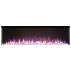 Napoleon 60-in TriVista Primus Electric Fireplace -electric fireplace Store Napoleon NEFB60H 3SV Black Clear Crystal Media Multi Flame Front 538ecd04 006d 460d a25d 1e31951e9f3d