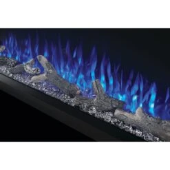 Napoleon 60-in TriVista Primus Electric Fireplace -electric fireplace Store Napoleon NEFB60H 3SV Black Glowing Clear Crystal Media Logset Blue Flame Angle 947de196 70b2 4600 b09c 41f90dc5d8e5