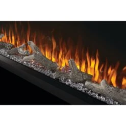 Napoleon 60-in TriVista Primus Electric Fireplace -electric fireplace Store Napoleon NEFB60H 3SV Black Glowing Clear Crystal Media Logset Orange Flame Angle 0deead83 833d 4b96 b281 aa6f3ad6171a