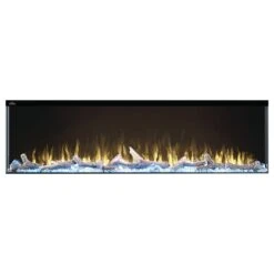 Napoleon 60-in TriVista Primus Electric Fireplace -electric fireplace Store Napoleon NEFB60H 3SV Black Tahitian Blue Crystal Media Logset Yellow Flame Front 7e8491f8 8c81 4b80 a107 672e1b4b3e15