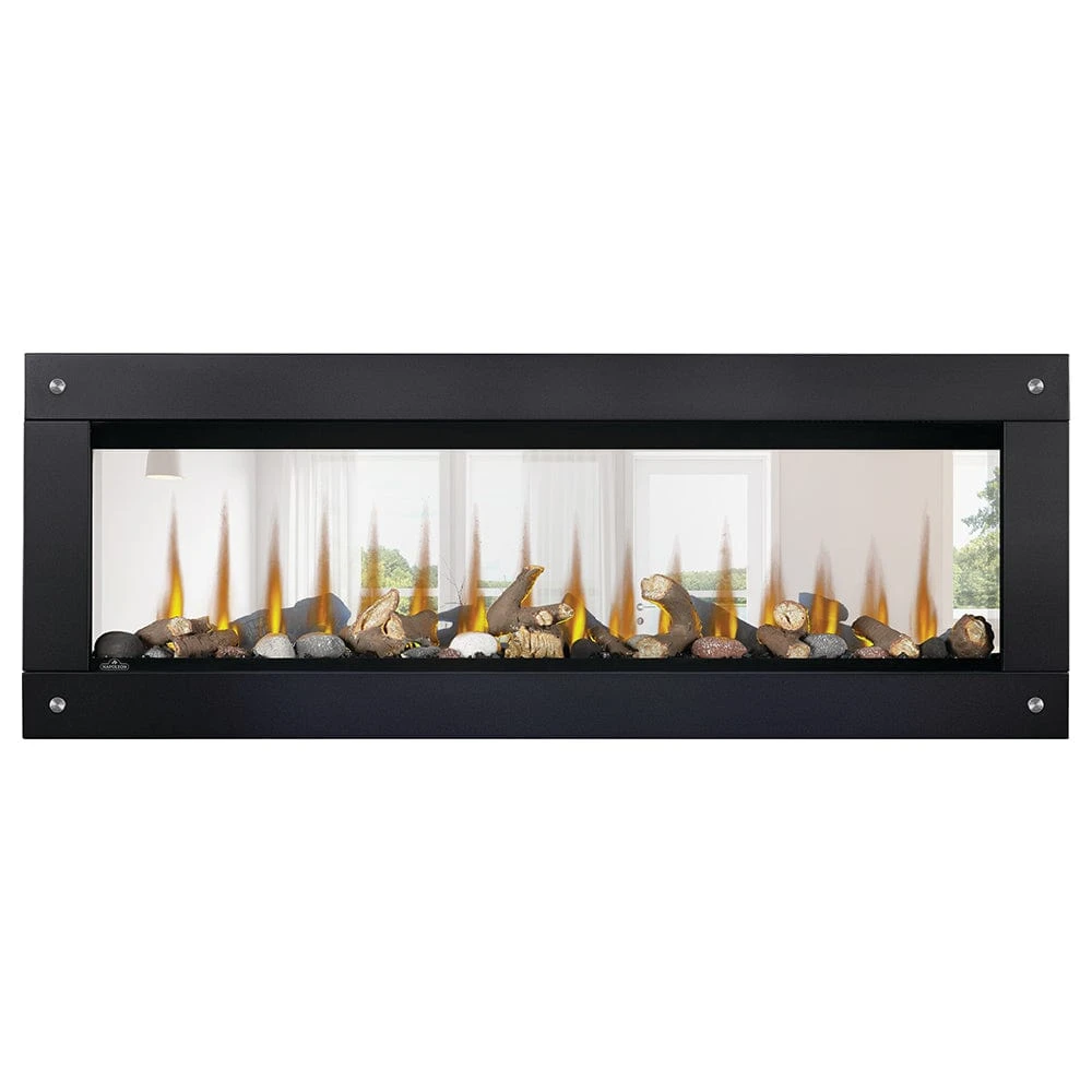 Napoleon 50-In CLEARion ELITE See-Thru Electric Fireplace W/ Decorative Black Trim Kit 4 Napoleon 50-In CLEARion ELITE See-Thru Electric Fireplace W/ Decorative Black Trim Kit - Image 4