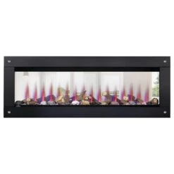 Napoleon 50-In CLEARion ELITE See-Thru Electric Fireplace W/ Decorative Black Trim Kit 24 Napoleon 50-In CLEARion ELITE See-Thru Electric Fireplace W/ Decorative Black Trim Kit -electric fireplace Store Napoleon NEFBD50HE Black Purple Logset Multi Flame Clear Background 783e6835 989e 4078 b8d4 b5e33cf254c2