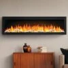 Napoleon 50-In Entice Wall Mount Electric Fireplace -electric fireplace Store Napoleon NEFL50CFH Black Logset Orange Flame Livingroom Closeup ecf202d4 d8fe 4c1d a31a a418b5ad179e