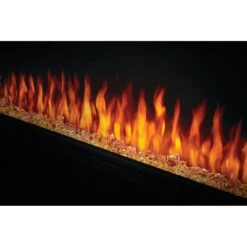 Napoleon 50-In Entice Wall Mount Electric Fireplace -electric fireplace Store Napoleon NEFL50CFH Black Yellow Crystal Media Orange Flame Angle 511897f9 5da9 43e8 bfa2 2ac33663ed74