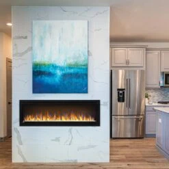 Napoleon 50-In Alluravision Slim Wall Mount Electric Fireplace - NEFL50CHS -electric fireplace Store Napoleon NEFL50CHS 1 Black Clear Crystal Media Multi Flame Environment 462d454e 3274 4111 bac6 65e76f1864bc