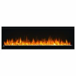 Napoleon 50-In Alluravision Slim Wall Mount Electric Fireplace - NEFL50CHS -electric fireplace Store Napoleon NEFL50CHS 1 Black Gold Crystal Media Orange Flame Front 2a0bcbe6 cf8b 40d4 9544 0dddcbdbcac9
