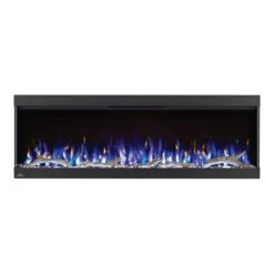 Napoleon 50-In TriVista Pictura 3-Sided Wall Mount Electric Fireplace 28 Napoleon 50-In TriVista Pictura 3-Sided Wall Mount Electric Fireplace -electric fireplace Store Napoleon NEFL50H 3SV Black Blue Yellow Flame Driftwood Media Straight