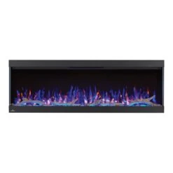 Napoleon 50-In TriVista Pictura 3-Sided Wall Mount Electric Fireplace 22 Napoleon 50-In TriVista Pictura 3-Sided Wall Mount Electric Fireplace -electric fireplace Store Napoleon NEFL50H 3SV Black Multi Flame Driftwood Media Straight