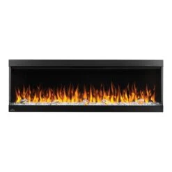 Napoleon 50-In TriVista Pictura 3-Sided Wall Mount Electric Fireplace 23 Napoleon 50-In TriVista Pictura 3-Sided Wall Mount Electric Fireplace -electric fireplace Store Napoleon NEFL50H 3SV Black Orange Flame Crystal Media Straight