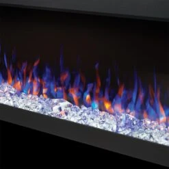 Napoleon 50-In TriVista Pictura 3-Sided Wall Mount Electric Fireplace 30 Napoleon 50-In TriVista Pictura 3-Sided Wall Mount Electric Fireplace -electric fireplace Store Napoleon NEFL50H 3SV Black White Glow Multi Flame Crystal Media Angle