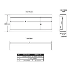 Napoleon 50-In TriVista Pictura 3-Sided Wall Mount Electric Fireplace 37 Napoleon 50-In TriVista Pictura 3-Sided Wall Mount Electric Fireplace -electric fireplace Store Napoleon NEFL50H 3SV Dimensions 4734445d 4b09 4301 a973 ae65e8b49caa