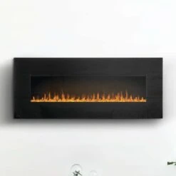 Napoleon 50-in Harsten Wall Mount Electric Fireplace With Bluetooth Speakers