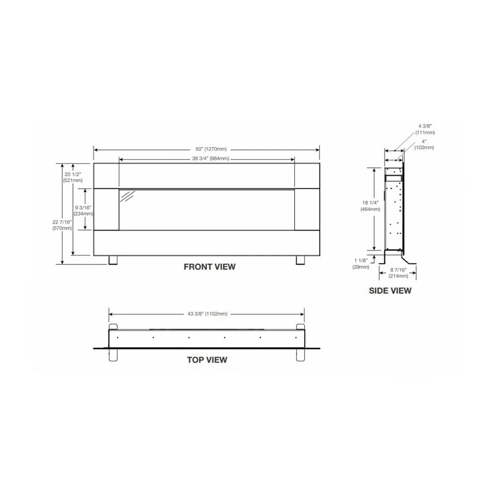 Napoleon 50-in Harsten Wall Mount Electric Fireplace With Bluetooth Speakers 16 Napoleon 50-in Harsten Wall Mount Electric Fireplace With Bluetooth Speakers - Image 16