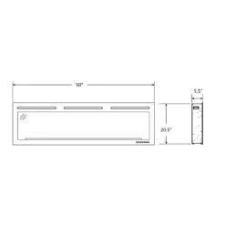 Napoleon 50-In PurView Wall Mount Electric Fireplace -electric fireplace Store Napoleon NEFL50HI Black Dimensions 97c1f7d0 943a 40fc 8ded 2440fb3e1e79