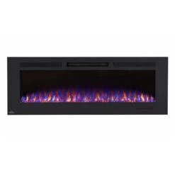 Napoleon 60-In Allure Phantom Wall Mount Electric Fireplace -electric fireplace Store Napoleon NEFL60FH MT Black Multi Crystal Media Multi Flame