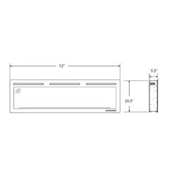 Napoleon 72-In PurView Wall Mount Electric Fireplace -electric fireplace Store Napoleon NEFL72HI Black Dimensions b75dcd39 91d6 4b88 8ece 88fe04d5a490