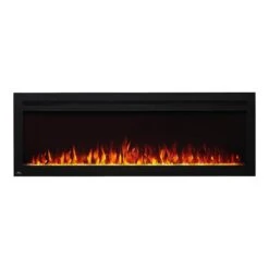 Napoleon 72-In PurView Wall Mount Electric Fireplace -electric fireplace Store Napoleon NEFL72HI Black Yellow Crystal Media Orange Flame 28945d09 55ac 4840 a373 1ef652ff85b1