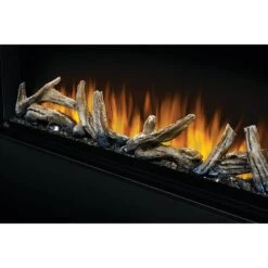 Napoleon 74-In Alluravision Deep Wall Mount Electric Fireplace - NEFL74CHD -electric fireplace Store Napoleon NEFL74CHD 1 Black Crystal Logset Orange Flame Angle 01395135 feb0 40e4 9258 98816956d3e2