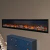 Napoleon 74-In Alluravision Deep Wall Mount Electric Fireplace - NEFL74CHD -electric fireplace Store Napoleon NEFL74CHD 1 Black Crystal Logset Orange Flame Closeup ccdb2b2f 96b6 4121 b21b 7c5d094fd1be