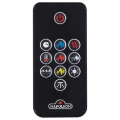 Napoleon 32-In Allure Vertical Wall Mount Electric Fireplace- NEFVC32H -electric fireplace Store Napoleon NEFVC32H Black Detailed Remote