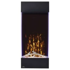 Napoleon 38-In Allure Vertical Wall Mount Electric Fireplace- NEFVC38H -electric fireplace Store Napoleon NEFVC38H Black Clear Crystal Media Logset Yellow Flame Front c44d33e6 8d2d 41b9 b3cd 88a377d7e97f
