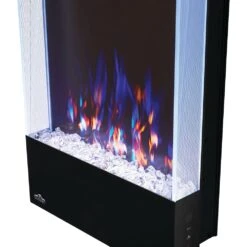 Napoleon 38-In Allure Vertical Wall Mount Electric Fireplace- NEFVC38H -electric fireplace Store Napoleon NEFVC38H Black Clear Crystal Media Multi Flame Angle 33b8a1aa 323c 48f9 ac1c 7ab2a74c9b57