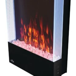 Napoleon 38-In Allure Vertical Wall Mount Electric Fireplace- NEFVC38H -electric fireplace Store Napoleon NEFVC38H Black Red Crystal Media Multi Flame Angle 20bfc9d2 166b 40f3 85c5 a05f9b8f8e3c