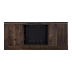 Perry Electric Fireplace TV Stand In Rustic Brown 13 Perry Electric Fireplace TV Stand In Rustic Brown -electric fireplace Store Perry Electric Fireplace Back