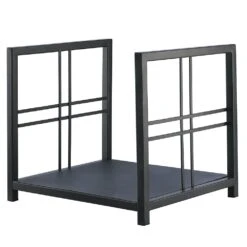 Preston Fireplace Log Holder In Vintage Iron