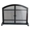 Harper Fireplace Screen With Doors In Antique Black -electric fireplace Store Pleasant Hearth FA338S 1000