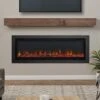 Real Flame 65-in Recessed/Wall Mounted Linear Infrared Electric Fireplace -electric fireplace Store Real Flame 5560E Built In Lifestyle Cropped