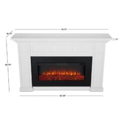 Alcott Electric Fireplace Mantel Package In White -electric fireplace Store Real Flame Alcott 4130E W Dimensions 152603f7 6dea 4c1a 8ae8 ca26b0994da1
