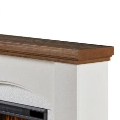 Real Flame Anika 49-in Electric Fireplace Mantel Package In White -electric fireplace Store Real Flame Anika White 13051E WSTC Detail