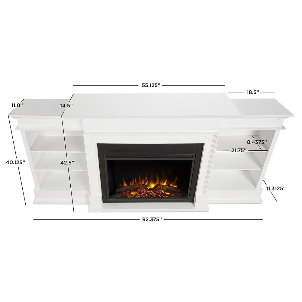 Ashton Grand Electric Fireplace TV Stand In White 4 Ashton Grand Electric Fireplace TV Stand In White - Image 4