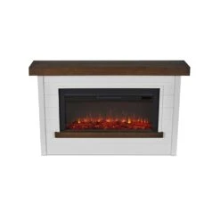 Bernice Infrared Electric Fireplace Mantel Package In White -electric fireplace Store Real Flame Bernice 4220E W Detail Top