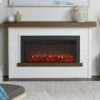 Bernice Infrared Electric Fireplace Mantel Package In White -electric fireplace Store Real Flame Bernice 4220E W Lifestyle Cropped