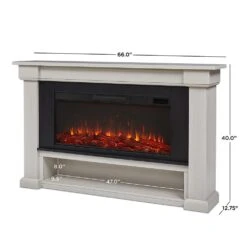 Bristow Infrared Electric Fireplace Mantel Package In Bone White -electric fireplace Store Real Flame Bristow 4770E BNE Dimensions 70a0acd6 89db 4fb2 a28a c6b6fedaa3ed
