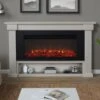Bristow Infrared Electric Fireplace Mantel Package In Bone White -electric fireplace Store Real Flame Bristow 4770E BNE Lifestyle Cropped 0086ee6b 5c28 4f4c 8d07 333ee9025e4b