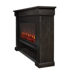 Bristow Infrared Electric Fireplace Mantel Package In Weathered Wood -electric fireplace Store Real Flame Bristow 4770E WWD Detail Side 0c2f99f4 1e25 4b03 979e f77f9d4c6c56