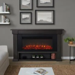 Bristow Infrared Electric Fireplace Mantel Package In Weathered Wood -electric fireplace Store Real Flame Bristow 4770E WWD Lifestyle 22b02bdd af08 491a ad56 76e7dc15ed38