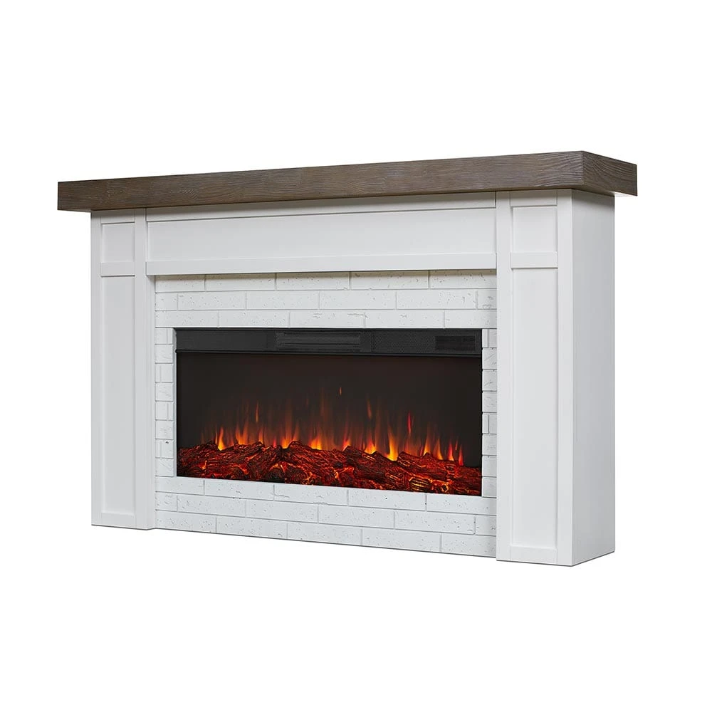 Cravenhall Infrared Electric Fireplace Mantel Package In White 2 Cravenhall Infrared Electric Fireplace Mantel Package In White - Image 2