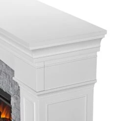 Deland Grand Electric Fireplace Mantel Package In White -electric fireplace Store Real Flame Deland Grand 8290E W Detail 1 dbbc449f 045a 4805 ad54 1845cdfc0b5e