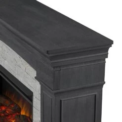 Deland Grand Electric Fireplace Mantel Package In Gray Stone -electric fireplace Store Real Flame Deland Grand Gray Stone 8290E GRS Detail 378847d9 136b 4b39 bf2a 4460fe6bcbcd